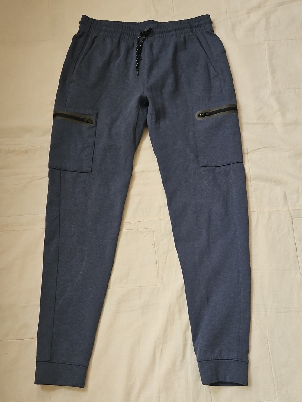 Men's Navy Casual Old NAVY  Jogger CARGO Sweat Pants with Zip Pockets Small